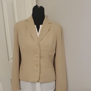 Women's Tan Talbot's Wool Blazer